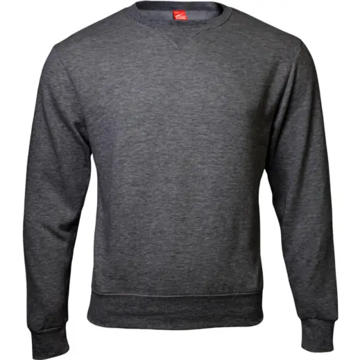 FWRD Basic Crew Neck Sweater Charcoal Melange Front